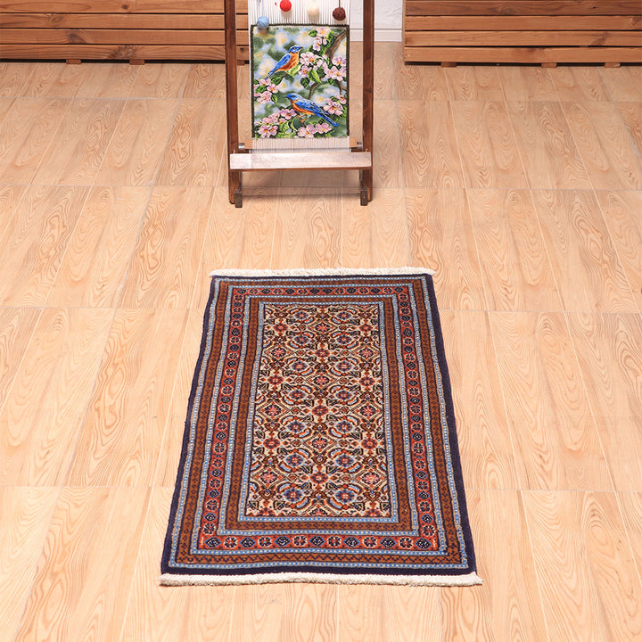ペルシャ絨毯（イラン産）ムード・ビールジャンド　96×47cm（FS-70041）