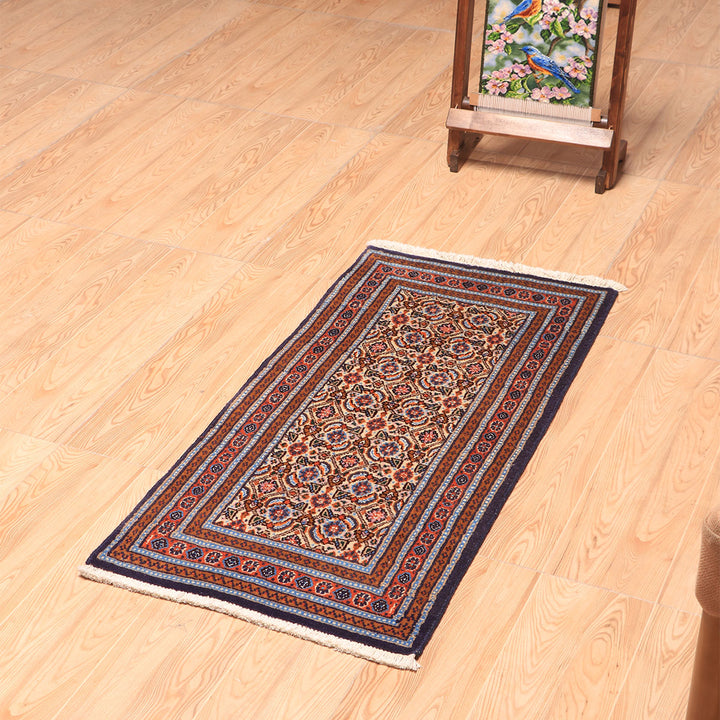 ペルシャ絨毯（イラン産）ムード・ビールジャンド　96×47cm（FS-70041）