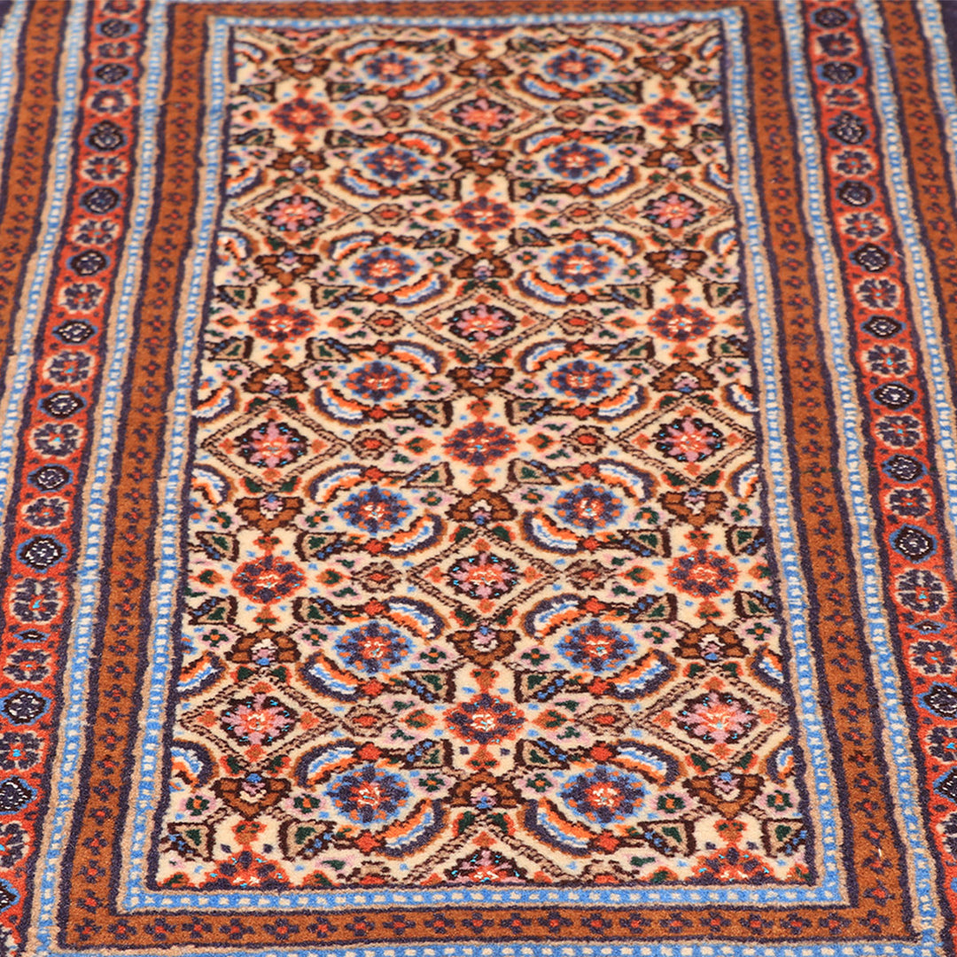 ペルシャ絨毯（イラン産）ムード・ビールジャンド　96×47cm（FS-70041）