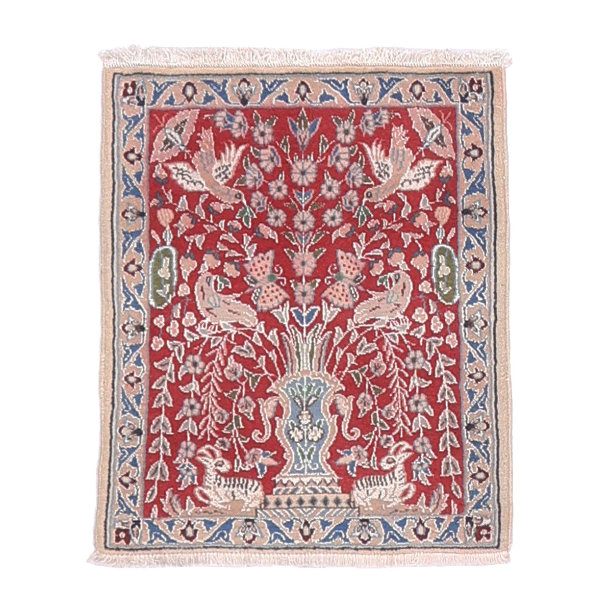 ペルシャ絨毯 (ナイン) 56×47cm（FS-70042） – ギャッベ