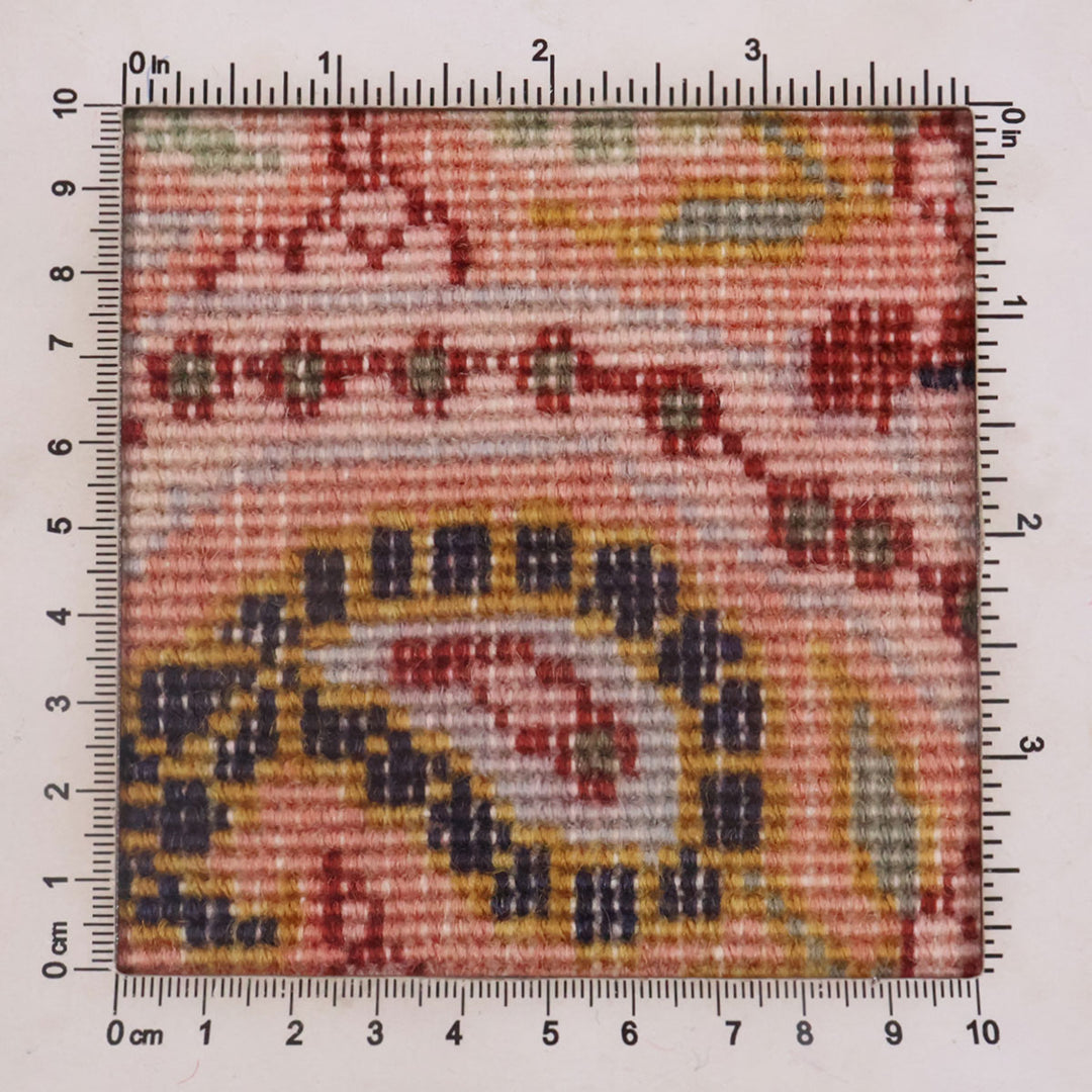 ペルシャ絨毯（イラン産）イスファハンアンティーク　100×65cm（FS-70043）