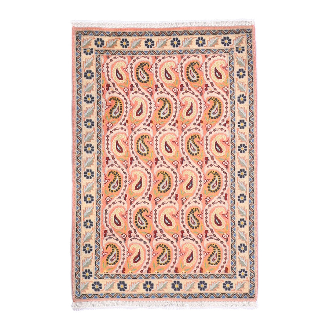 ペルシャ絨毯（イラン産）イスファハンアンティーク　100×66cm（FS-70044）
