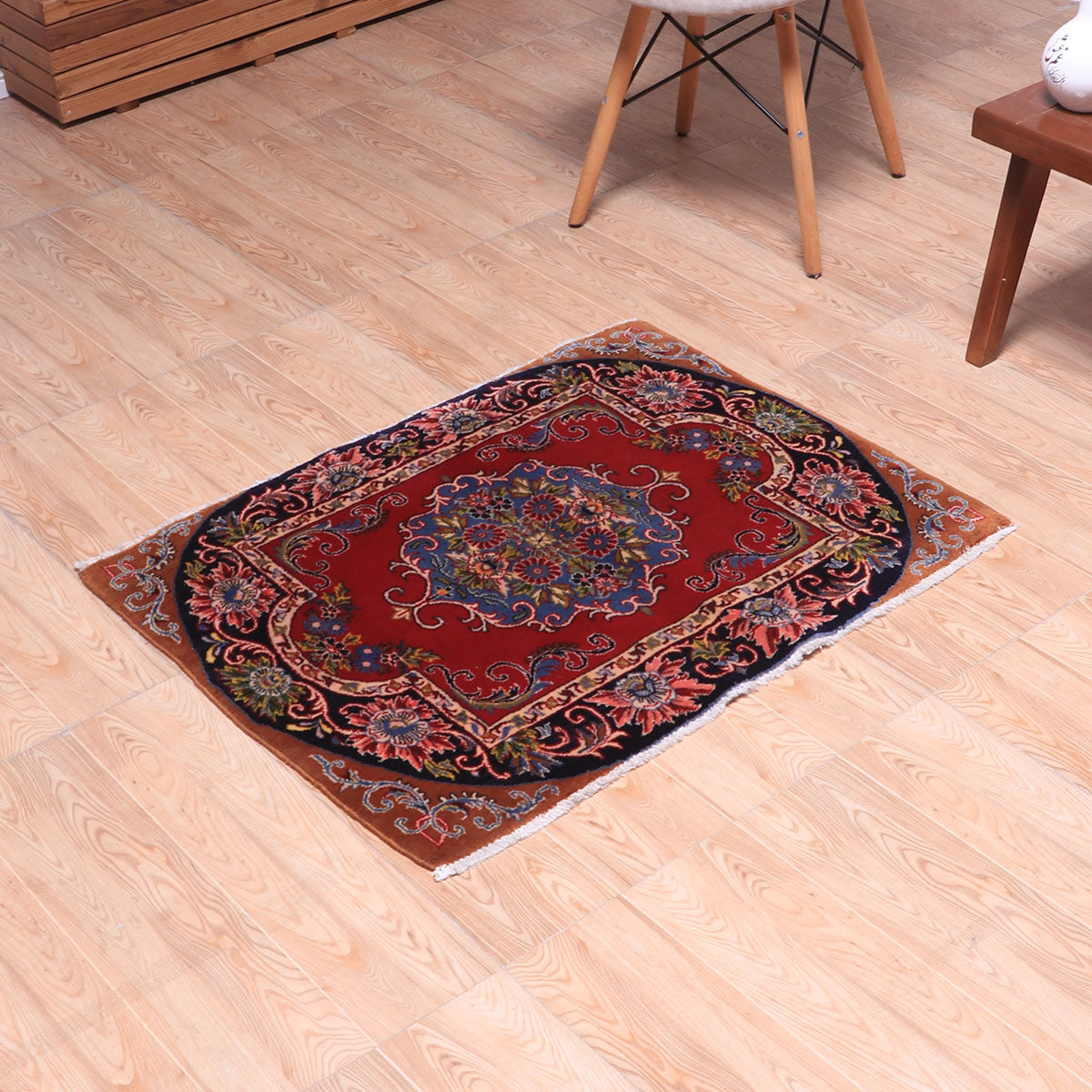 ペルシャ絨毯 (カーシャーン) 91×69cm（FS-70045） – ギャッベ