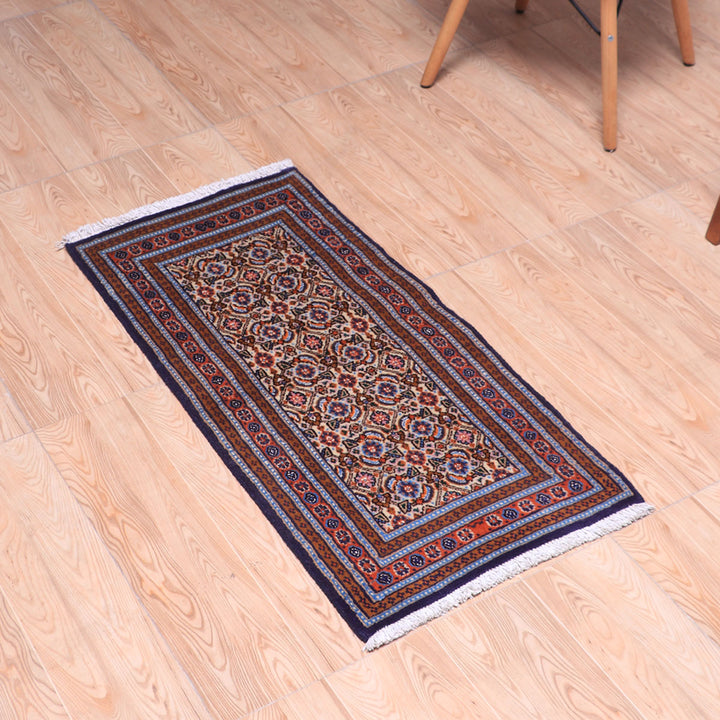 ペルシャ絨毯（イラン産）ムード・ビールジャンド　95×46cm（FS-70047）