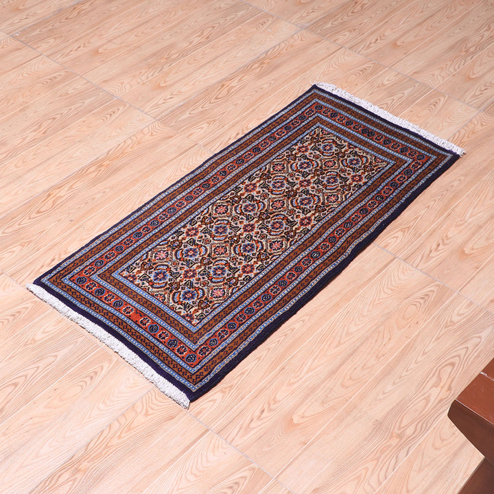 ペルシャ絨毯（イラン産）ムード・ビールジャンド　95×46cm（FS-70047）