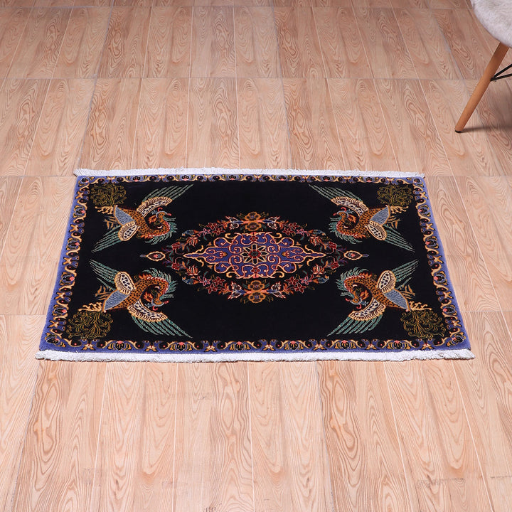 ペルシャ絨毯（イラン産）カーシャーン　94×73cm（FS-70048）