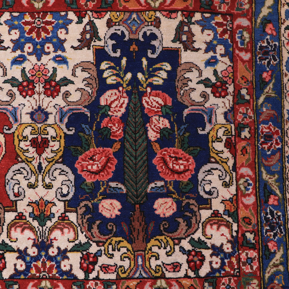 バフティヤーリー サドルバッグ 224×93cm キリム ペルシャ絨毯