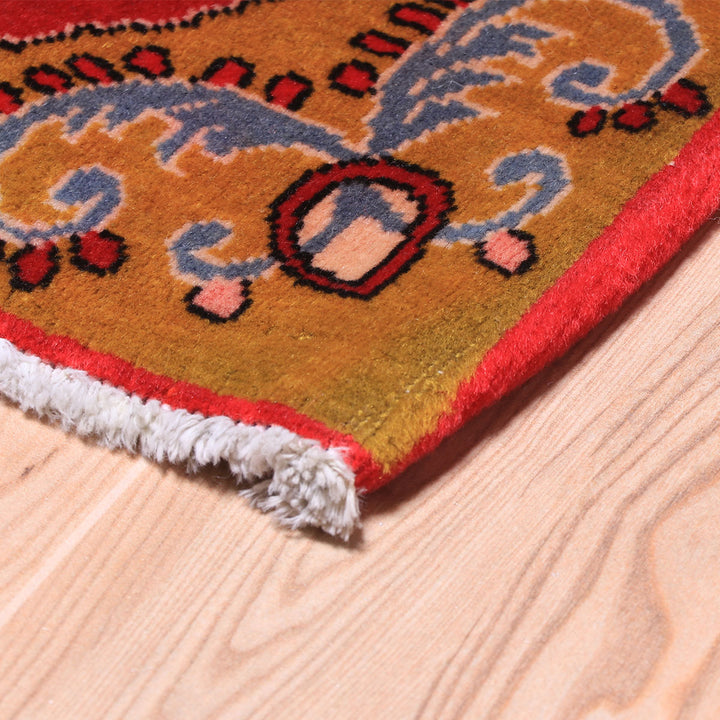 ペルシャ絨毯（イラン産）カーシャーン　97×67cm（FS-70052）