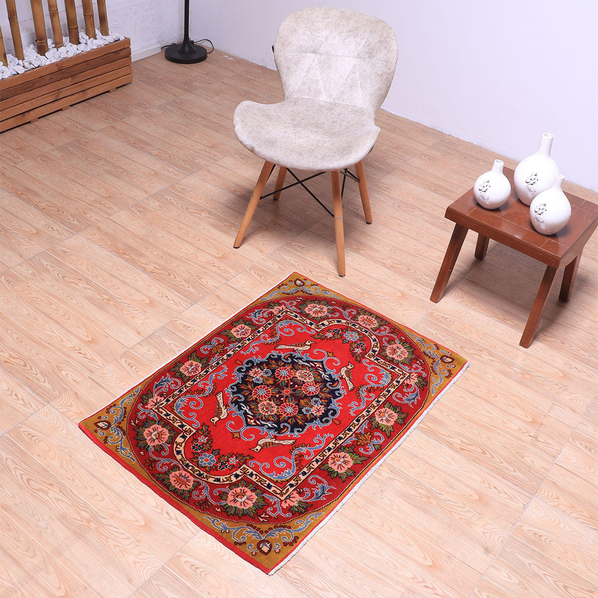 ペルシャ絨毯 (カーシャーン) 97×67cm（FS-70052） – ギャッベ