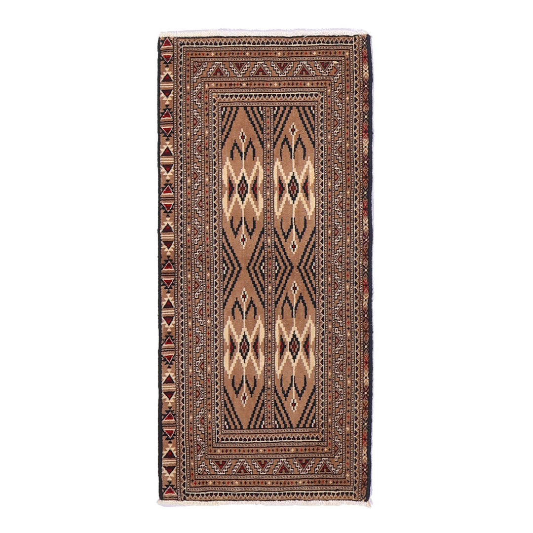 ペルシャ絨毯（イラン産）トルクメン　112×51cm（FS-70053）