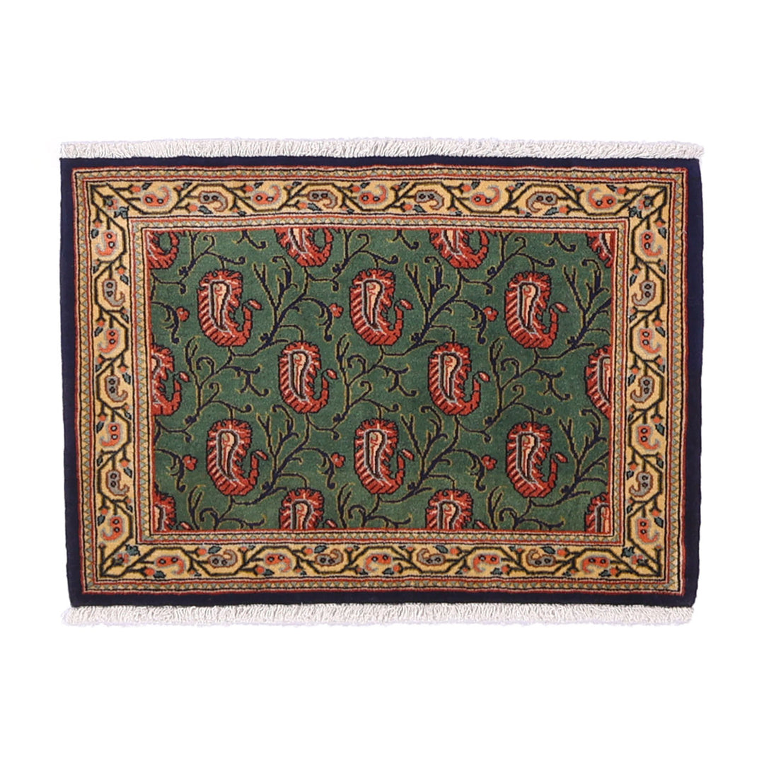 ペルシャ絨毯（イラン産）クム　87×61cm（FS-70056）