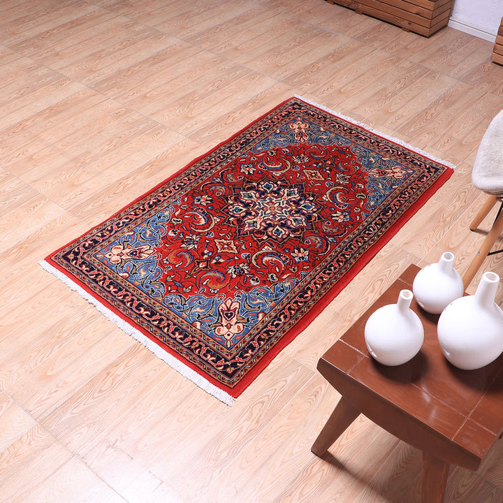 ペルシャ絨毯（イラン産）サルーク　132×79cm（FS-70058）