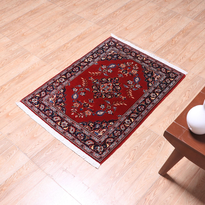 ペルシャ絨毯（イラン産）カーシャーン　91×70cm（FS-70059）
