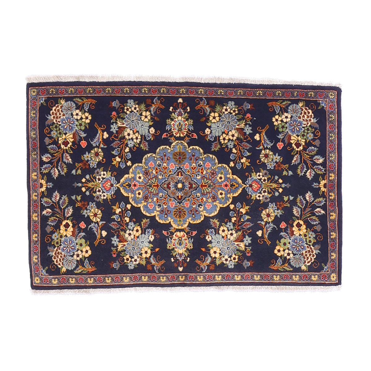 ペルシャギャッベ イラン カーペット 93×140 アンティク・ペルシャ絨毯カーシャーン産1900年代／501×342cm
