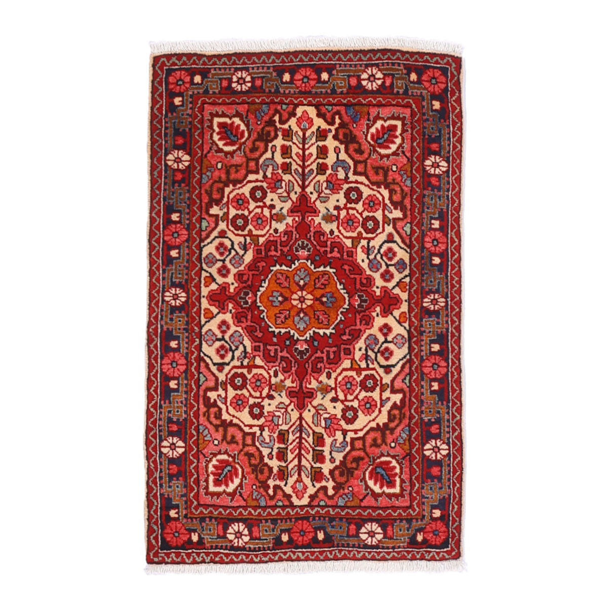 ペルシャ絨毯　ギャッベ　新品　90x60 cm Persia Gabbeh ギャッベ 玄関マットサイズ（M）赤 90×60【GB4-053】 | ペルシャ