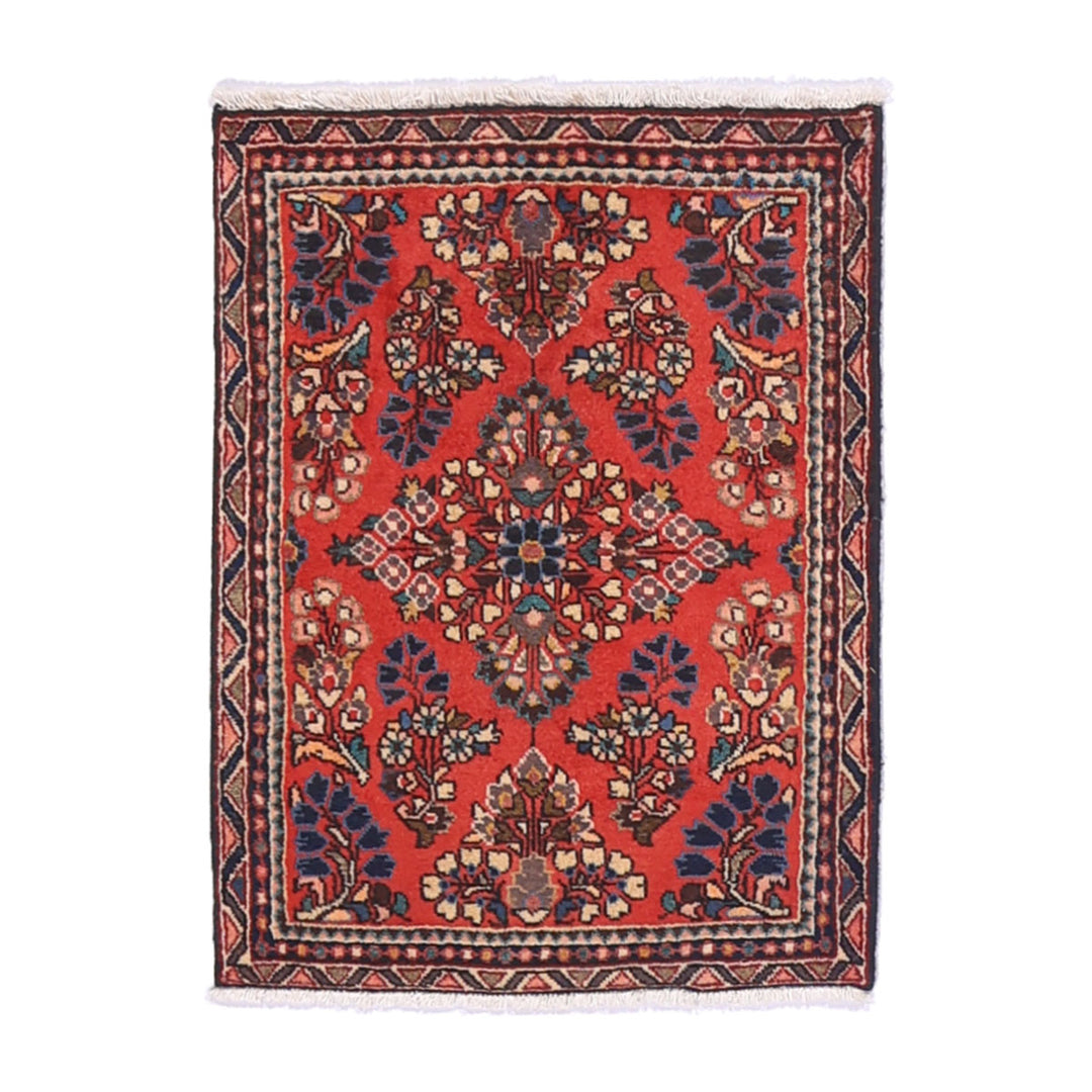 ペルシャ絨毯（イラン産）サルーク　75×56cm（FS-70064）