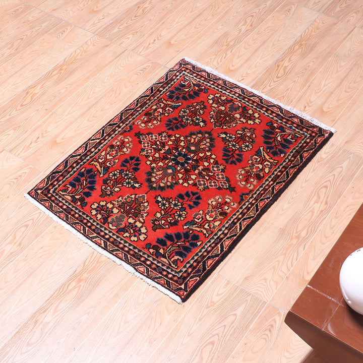 ペルシャ絨毯（イラン産）サルーク　75×56cm（FS-70064）