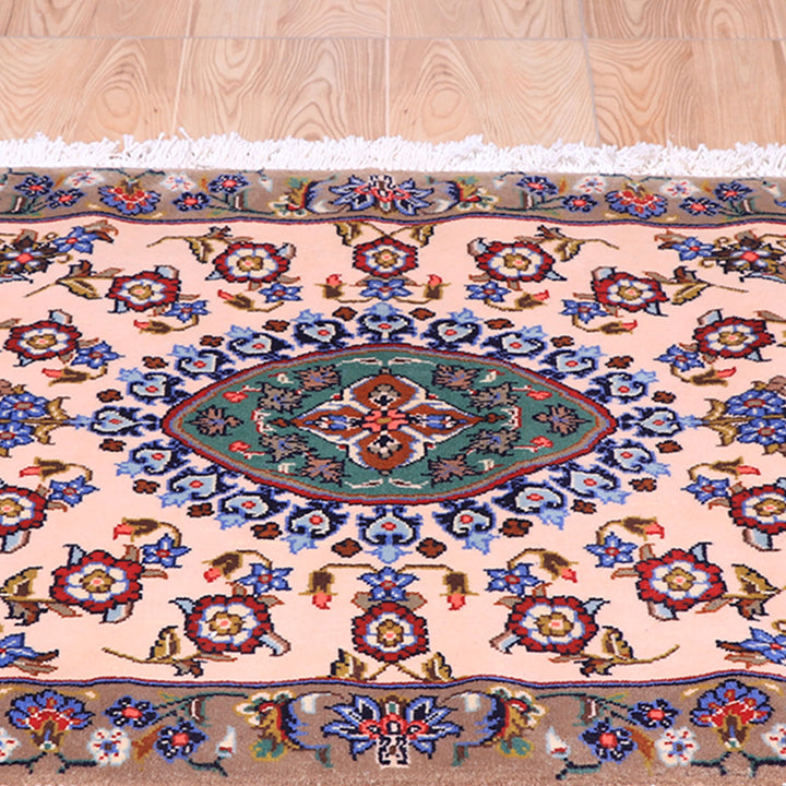ペルシャ絨毯（イラン産）カーシャーン　100×67cm（FS-70066）