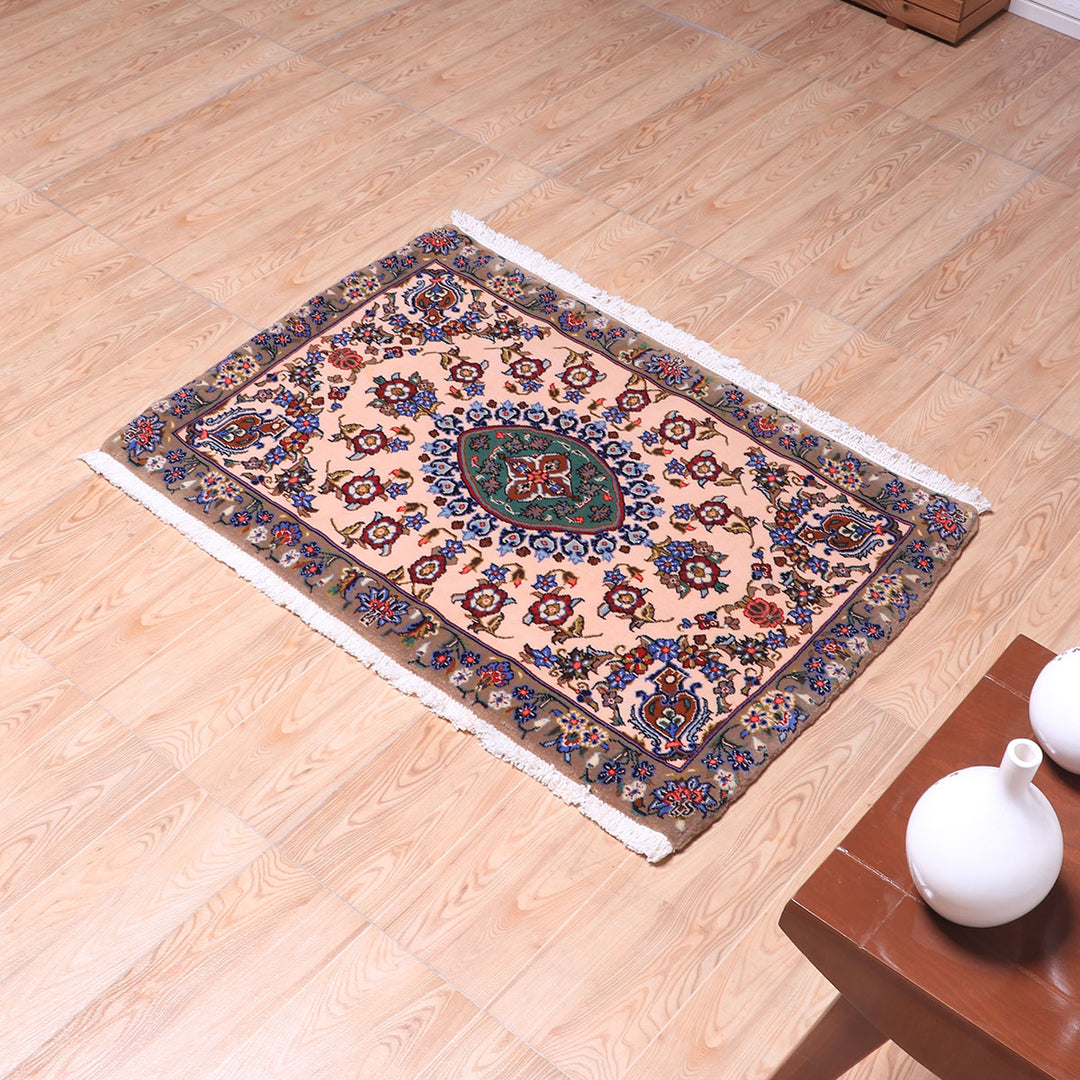 ペルシャ絨毯（イラン産）カーシャーン　100×67cm（FS-70066）