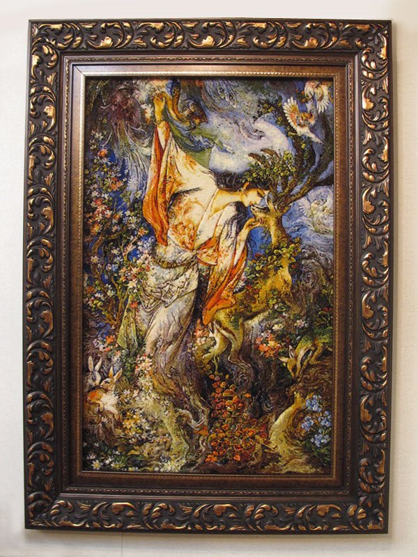 Pictorial / Persian Rug | / Tabriz 88 × 124 cm (FS-883T)