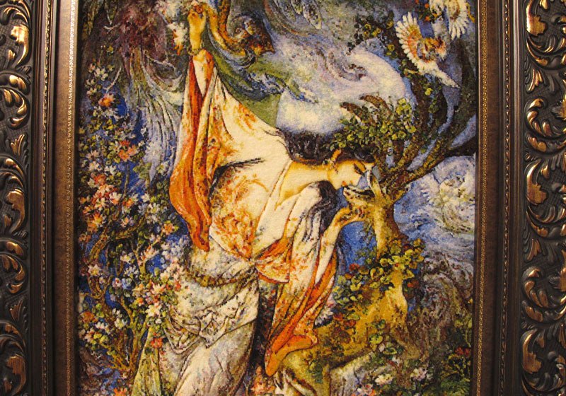 Pictorial / Persian Rug | / Tabriz 88 × 124 cm (FS-883T)