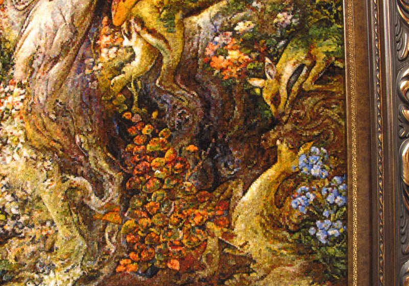 Pictorial / Persian Rug | / Tabriz 88 × 124 cm (FS-883T)