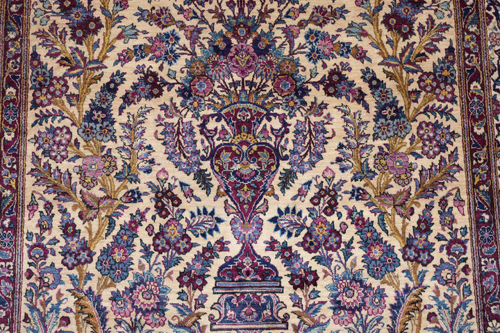 ペルシャ絨毯（手織り）カシャーンアンティーク　223×133cm（FX-13188）