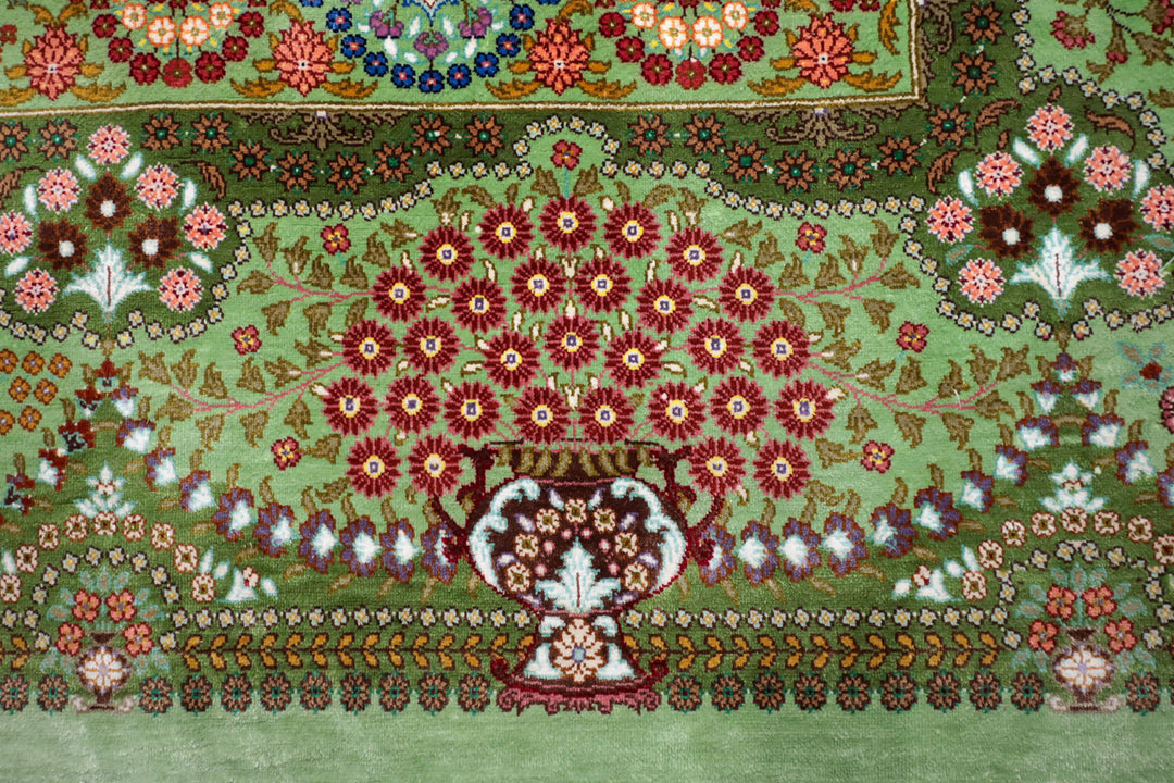 ペルシャ絨毯（手織り）エスハギ　203×134cm（FX-13196）