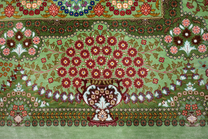 ペルシャ絨毯（手織り）エスハギ　203×134cm（FX-13196）