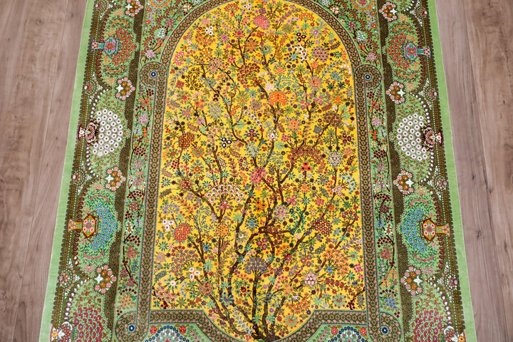 ペルシャ絨毯（手織り）エスハギ　203×134cm（FX-13196）