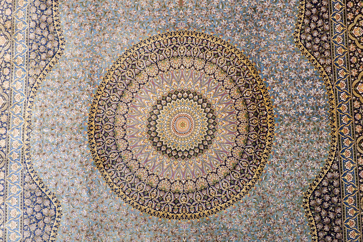 ペルシャ絨毯（手織り）ヘイラト　304×203cm（FX-13198）