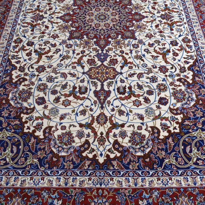 高級ペルシャ絨毯イスファハン産セーラフィアン工房 313×214cm