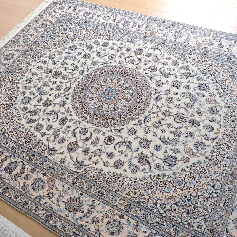 高級ペルシャ絨毯ナイン産ハビビアン工房 260×214cm(FX-22178 高級ペルシャ絨毯ナイン産ハビビアン工房 260×214cm(FX-22178