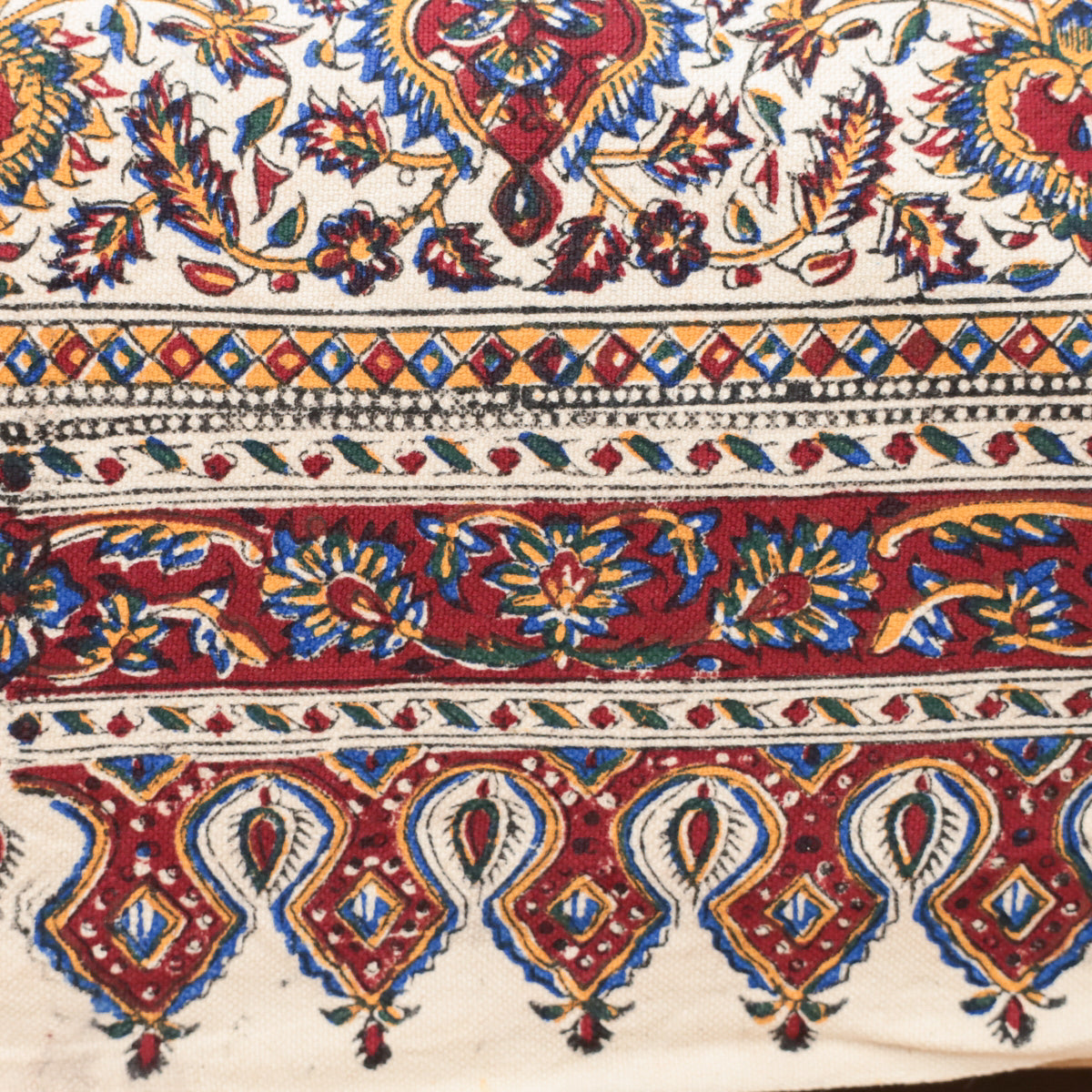 ペルシャ更紗・ガラムカール​ (イラン手染布) 200×135cm（GC-12612