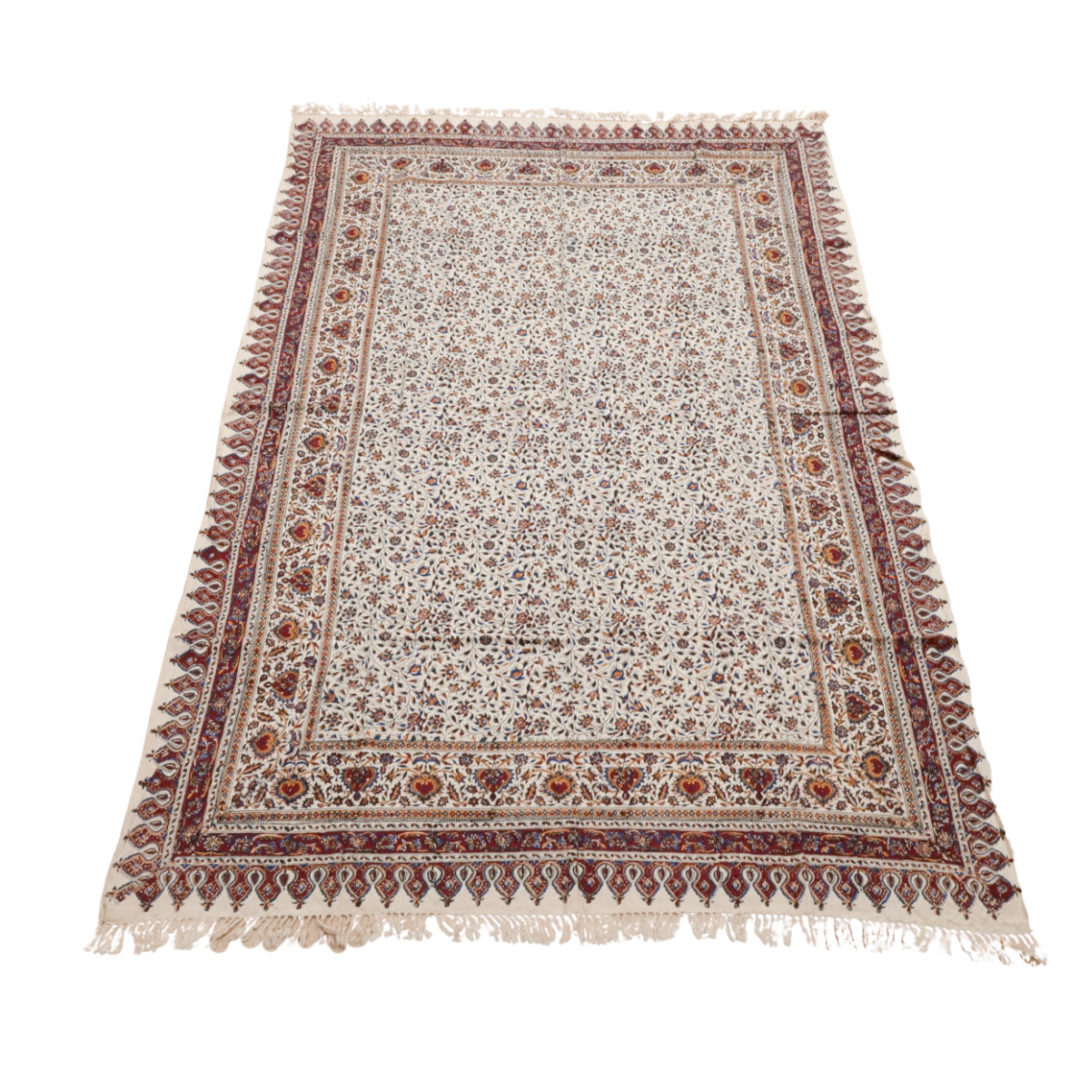 ペルシャ更紗・ガラムカール​ (イラン手染布) 200×135cm（GC-12612