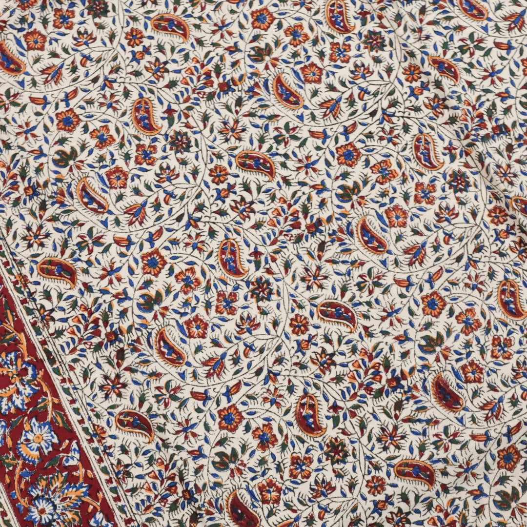 ペルシャ更紗・ガラムカール（イラン手染布）　200×135cm（GC-12618）