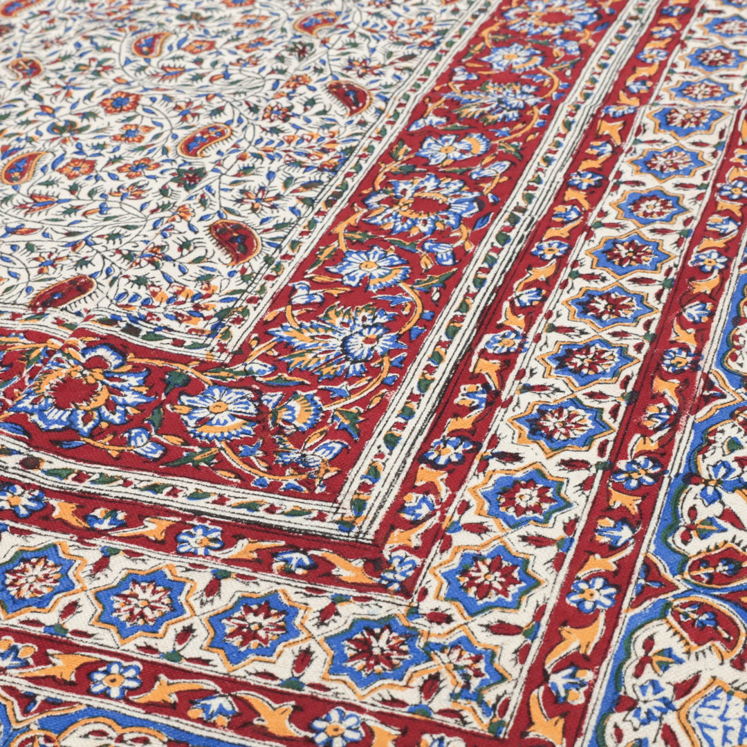 ペルシャ更紗・ガラムカール（イラン手染布）　200×135cm（GC-12618）