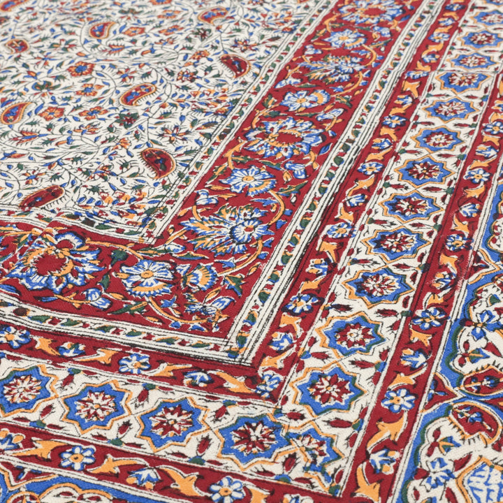 ペルシャ更紗・ガラムカール（イラン手染布）　200×135cm（GC-12618）