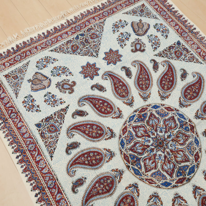 ペルシャ更紗・ガラムカール（イラン手染布）　200×135cm（GC-12623）