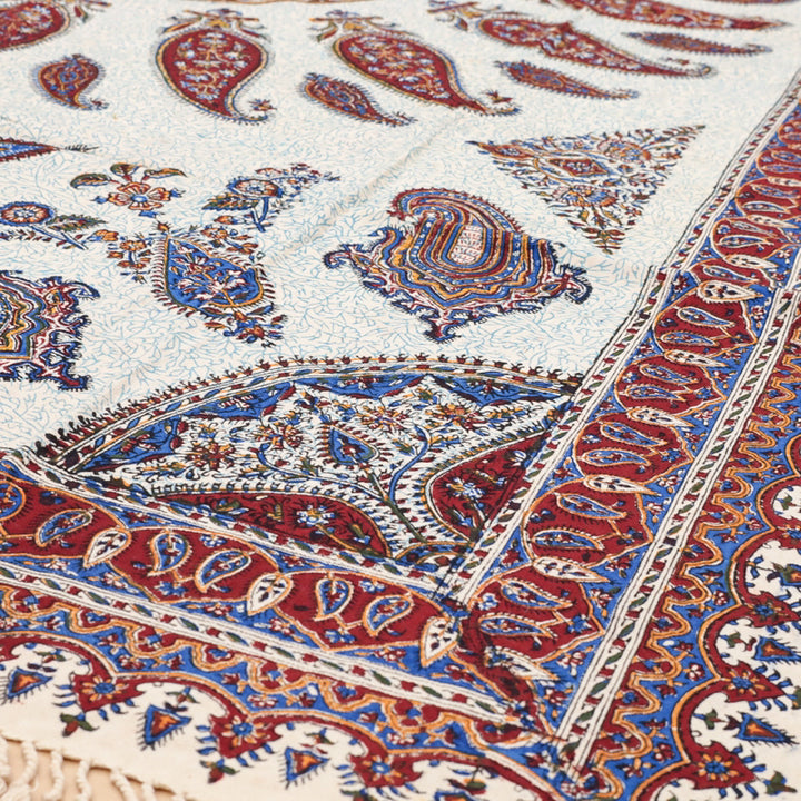 ペルシャ更紗・ガラムカール（イラン手染布）　200×135cm（GC-12804）