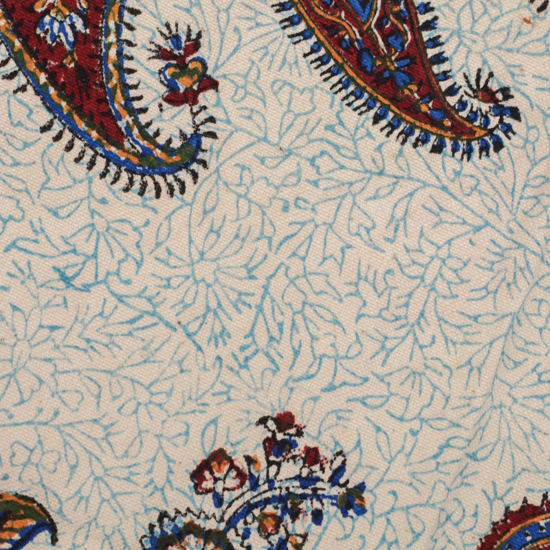 ペルシャ更紗・ガラムカール​ (イラン手染布) 200×135cm（GC-12804