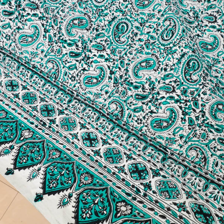 ペルシャ更紗 ガラムカール 200x130cm ネオモダンカラー 一点もの マルチクロス（テーブル／ソファ対応）