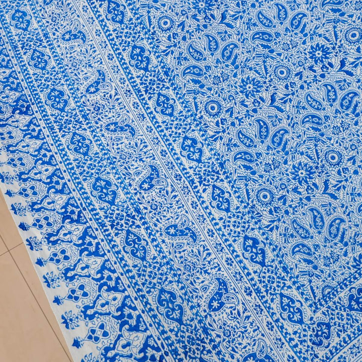 ペルシャ更紗 ガラムカール 200x130cm ネオモダンカラー 一点もの マルチクロス（テーブル／ソファ対応）