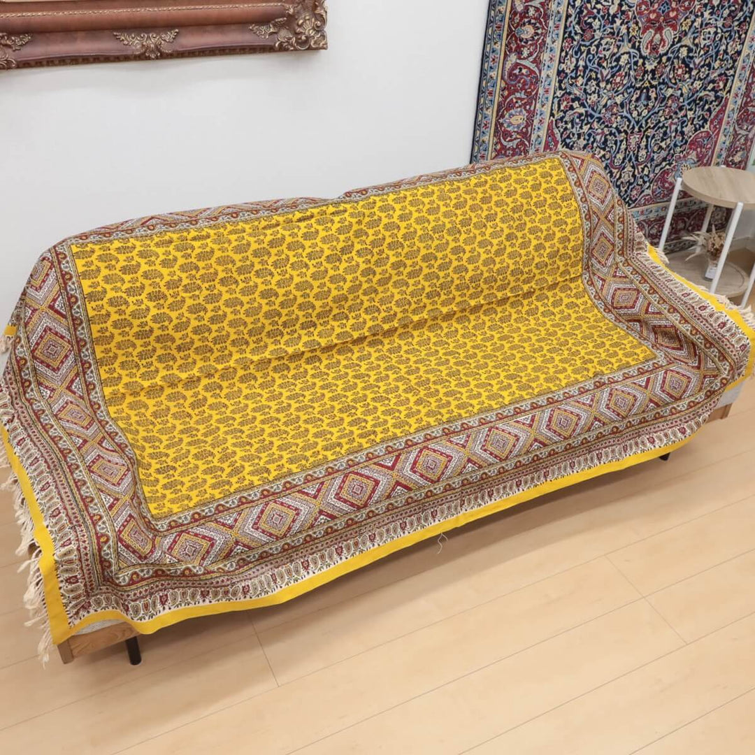 ペルシャ更紗 ガラムカール 200x130cm クラシックヴィンテージ 一点もの マルチクロス（テーブル／ソファ対応）