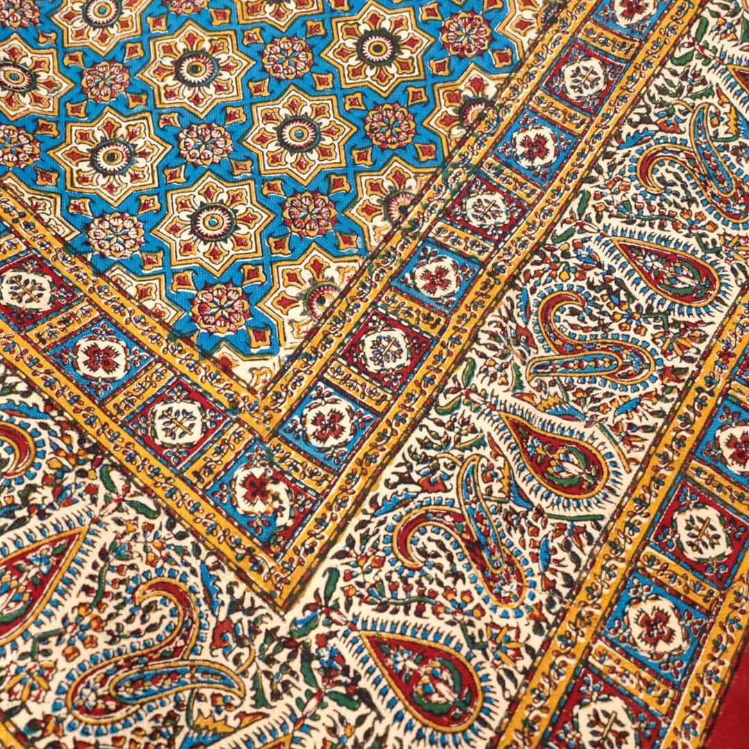 ペルシャ更紗 ガラムカール 200x130cm クラシックヴィンテージ 一点もの マルチクロス（テーブル／ソファ対応）