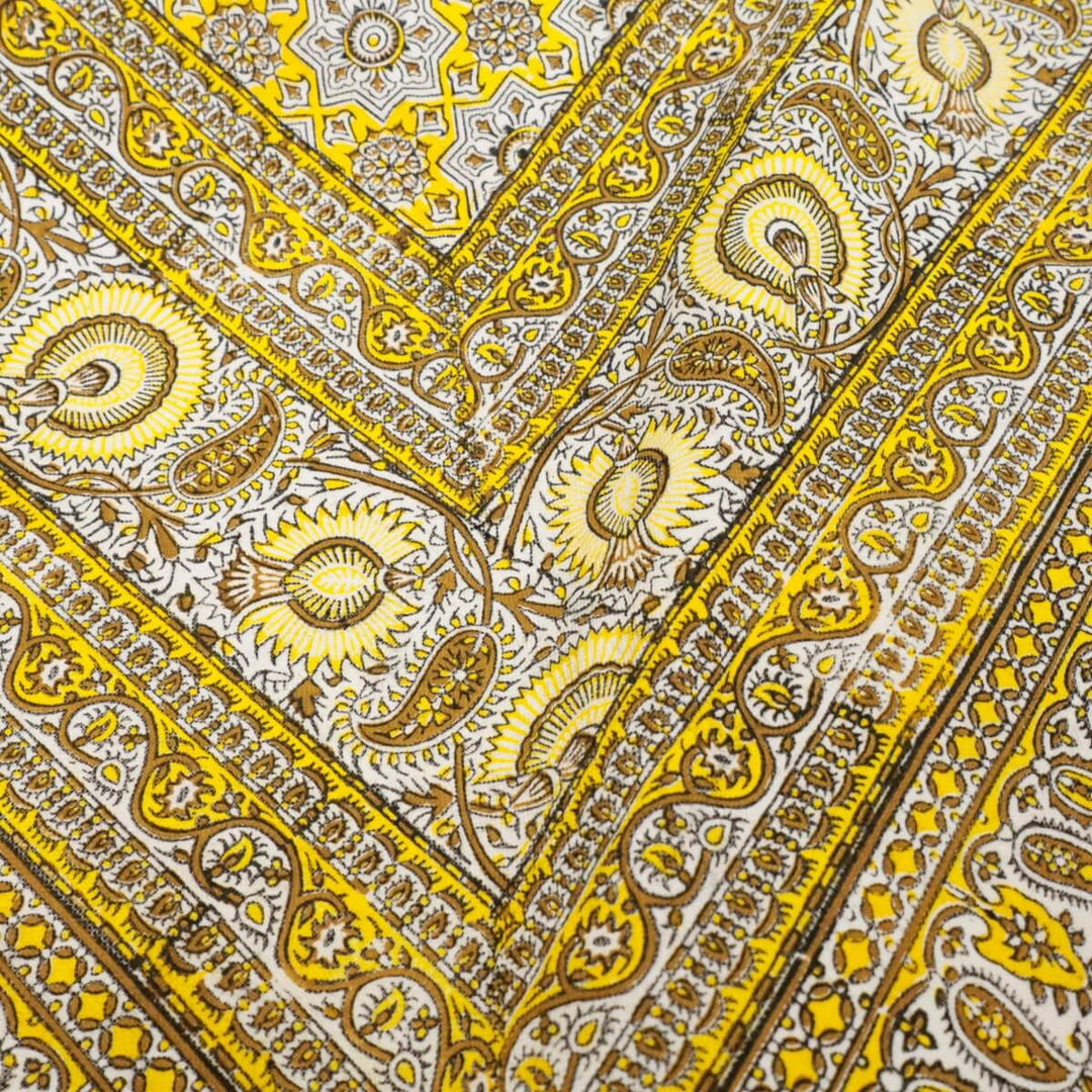 ペルシャ更紗 ガラムカール 200x130cm ネオモダンカラー 一点もの マルチクロス（テーブル／ソファ対応）