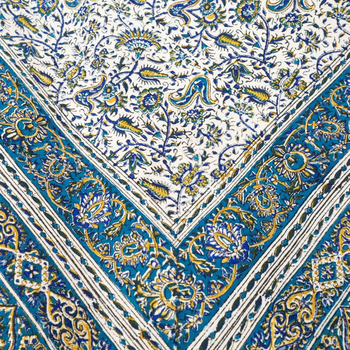 ペルシャ更紗 ガラムカール 200x130cm ネオモダンカラー 一点もの マルチクロス（テーブル／ソファ対応）