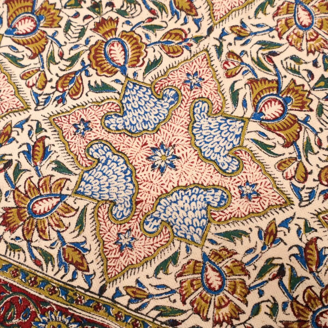 ペルシャ更紗 ガラムカール 200x130cm クラシックヴィンテージ 一点もの マルチクロス（テーブル／ソファ対応）