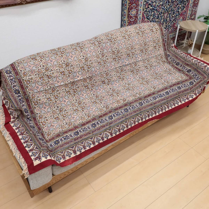 ペルシャ更紗 ガラムカール 200x130cm クラシックヴィンテージ 一点もの マルチクロス（テーブル／ソファ対応）