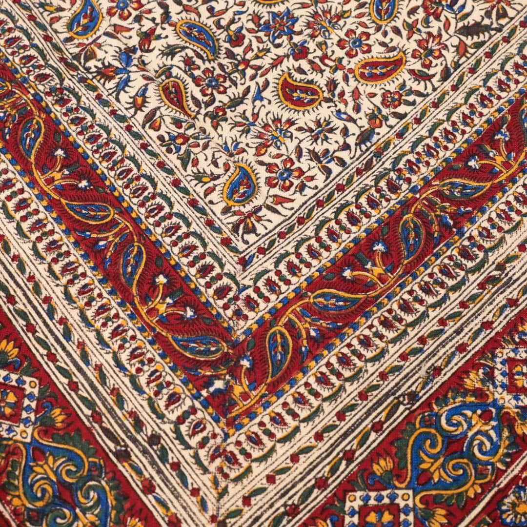 ペルシャ更紗・ガラムカール 200x130cm（イラン手染布）